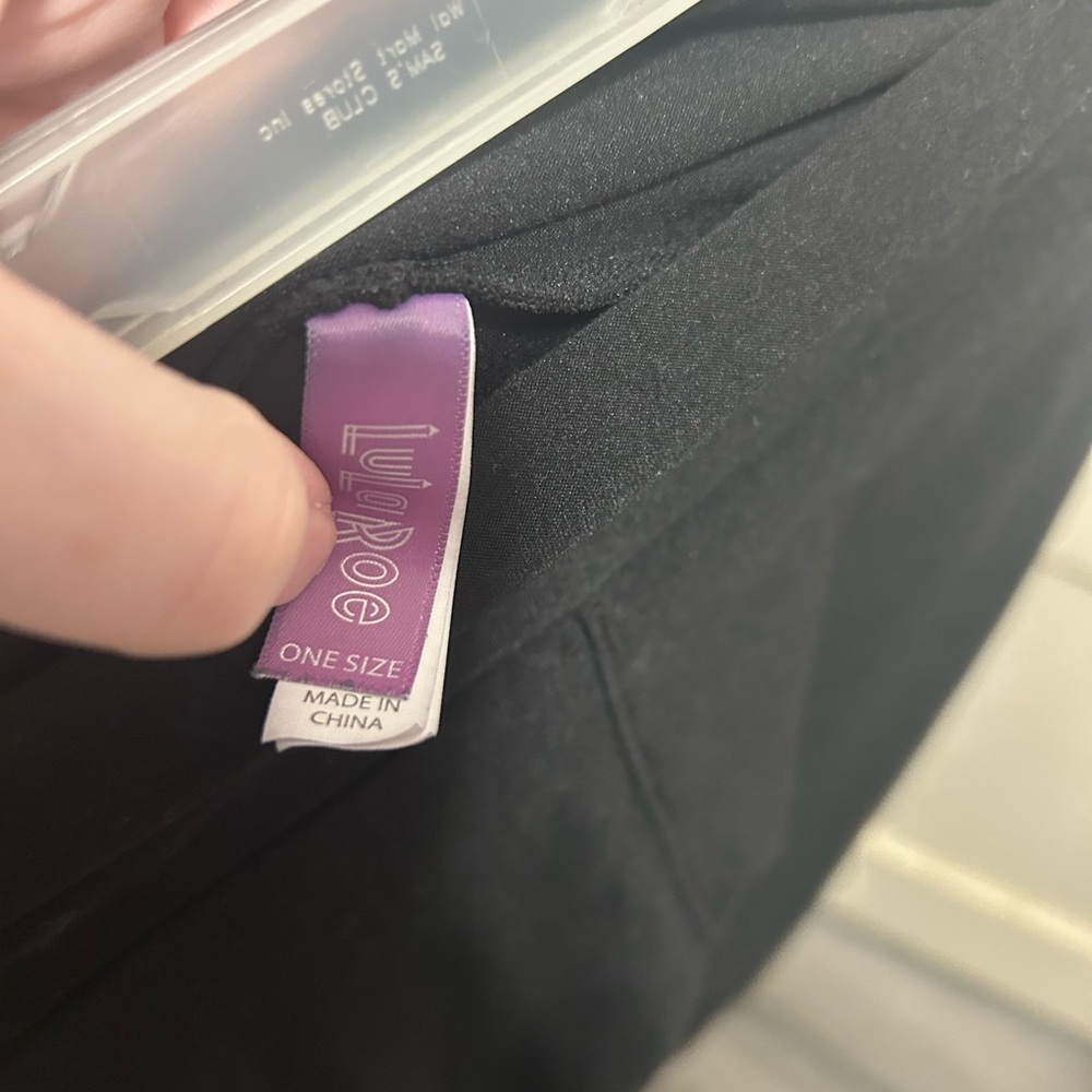 LuLaRoe Black Leggings - Picture 2 of 3